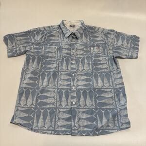 Salt Life SLX‎ Performance Shirt Short Sleeve Polo Fishing Hiking Collared XXL